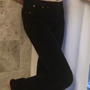 Jigsaw Black Corduroy Flare Cut Pants, size 4.